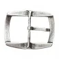 Preview: Thorn Buckle polished, double bridge, cast pewter, in old silver back