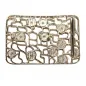 Preview: Design Belt Buckle white gold plated, set with rhinestones back