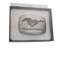 Preview: Belt Buckle Ford Mustang Pony silver/black unpackaged front