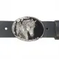 Preview: Belt Buckle Horse Head Diamond Cut with belt