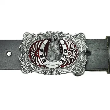 Belt Buckle Horsehead with belt