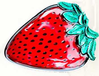Gürtelschnalle Erdbeere