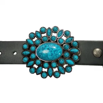 Belt Buckle Turquoise with belt