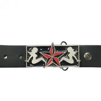 Belt Buckle Star with women with belt