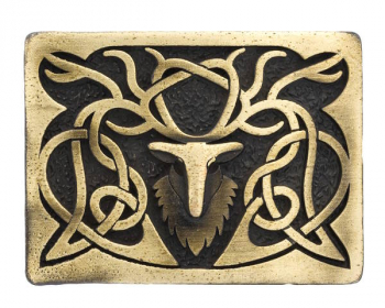 Design Belt Buckle Viking gold from Umjubelt