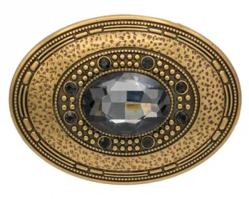 Design Belt Buckle Topaz Stone gold from Umjubelt