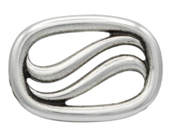 Design Belt Buckle Waving silver from Umjubelt