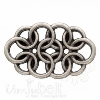 Design Gürtelschnalle Curlystyle silber von Umjubelt