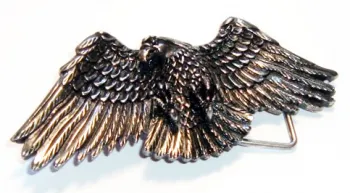 Belt Buckle Flying Eagle silver-plated