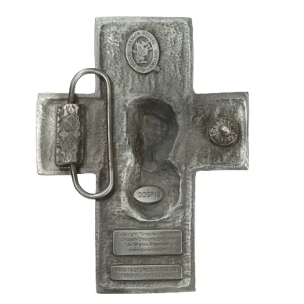 Belt Buckle Jesus - a cross with the image of Jesus back