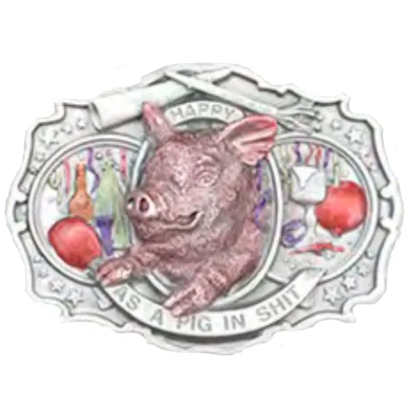 Gürtelschnalle Schwein
