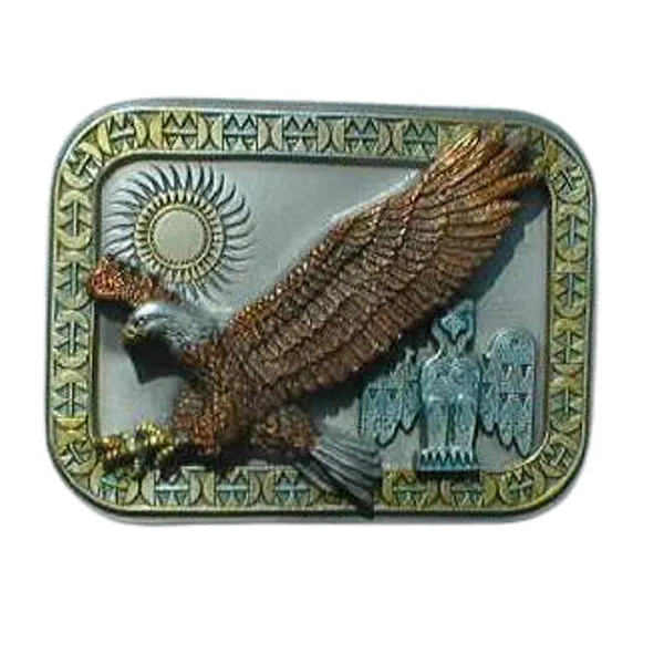 Belt Buckle Egyptian Eagle + Sun