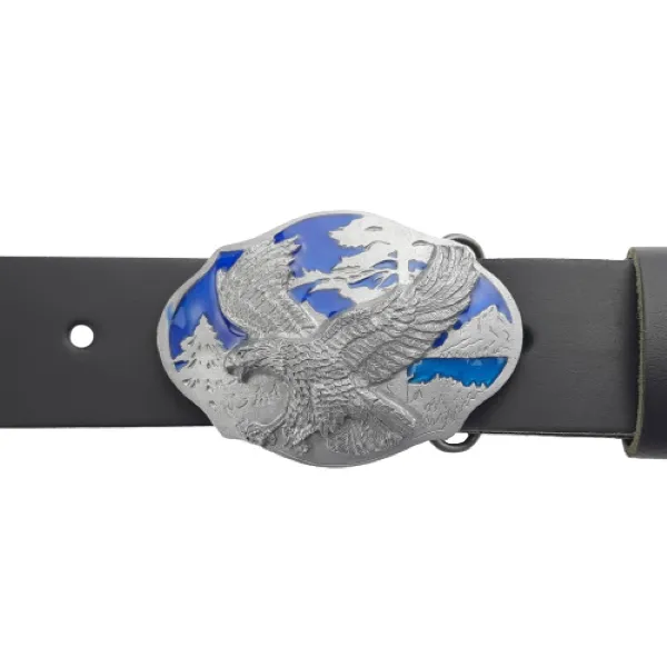 Belt Buckle Flying Eagle + Nature with belt