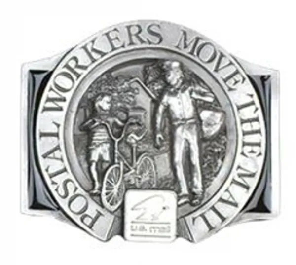 Belt Buckle Postal Workers, Postman