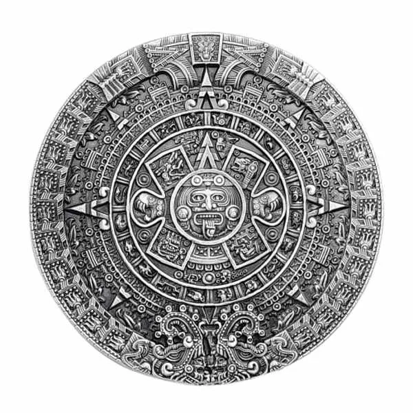 Gürtelschnalle Aztekenkalender