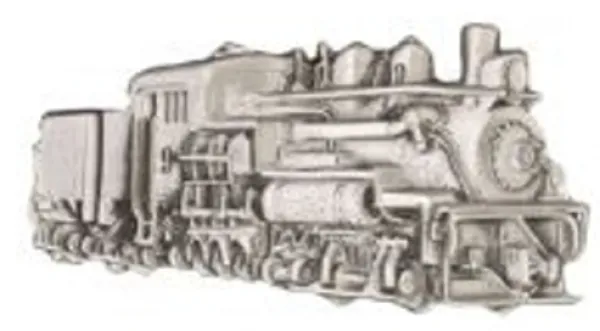 Belt Buckle Steam Locomotive with Tender