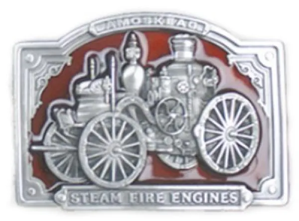 Belt Buckle Steam Fire Engine