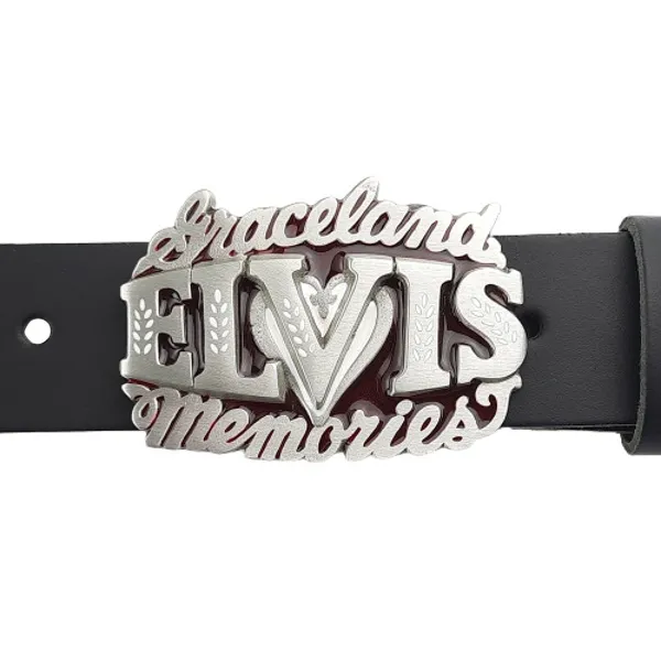 Belt Buckle Elvis Graceland Memories with belt