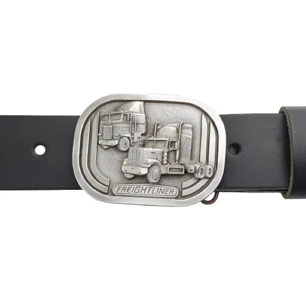 Belt Buckle Freightliner silver with belt