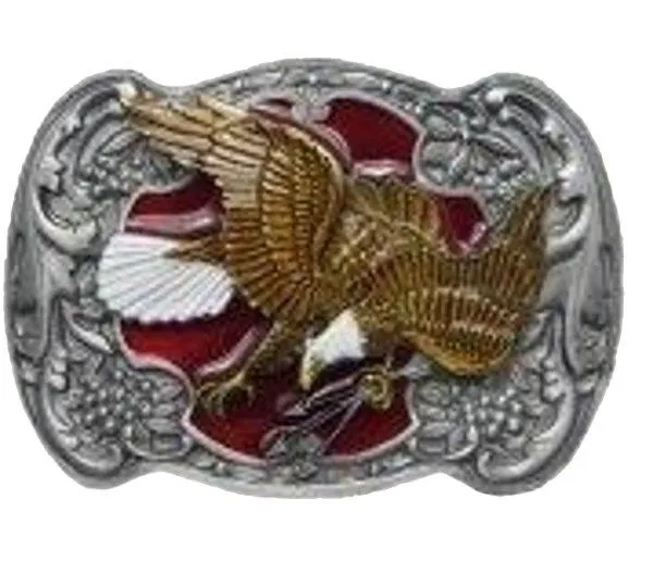 Belt Buckle Eagle Swooping + Arrows