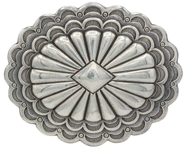 Design-Gürtelschnalle "Pueblo silber" von Umjubelt