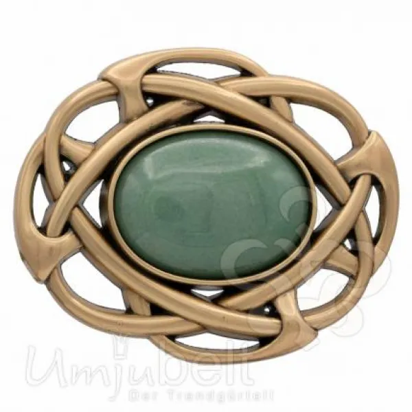 Design Belt Buckle Moorland gold green from Umjubelt