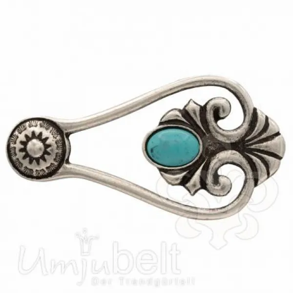 Design Belt Buckle Movie silver turquoise from Umjubelt