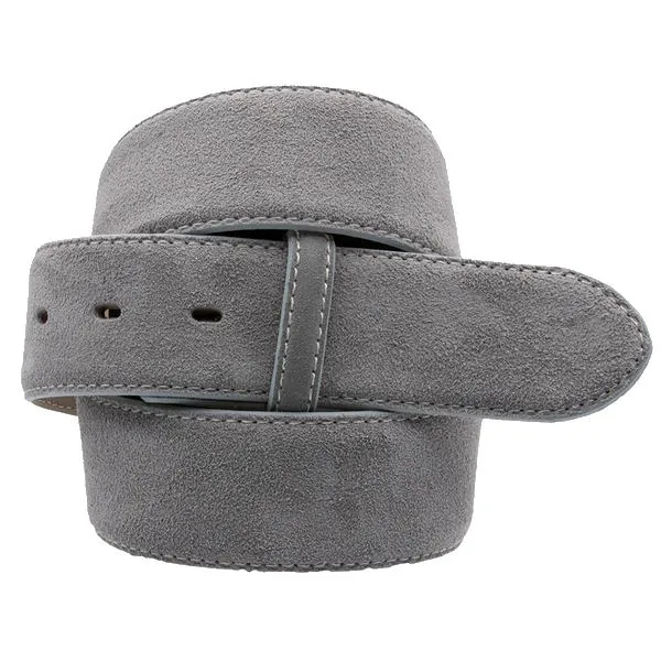 Belt Mellow Nubuck Leather - grey | Umjubelt