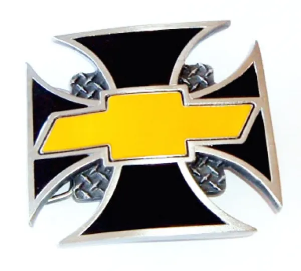 Belt Buckle Chevrolet Logo + Chopper Cross