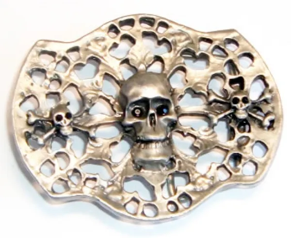 Belt Buckle Skull + Decorations