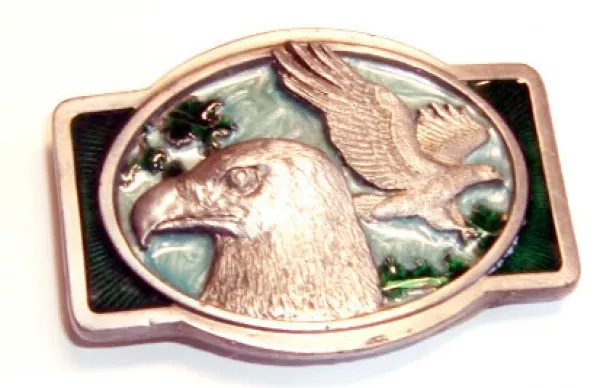 Belt Buckle Eagle Head + Eagle In Flight