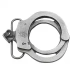 Belt Buckle Handcuffs, cast tin, color: silver
